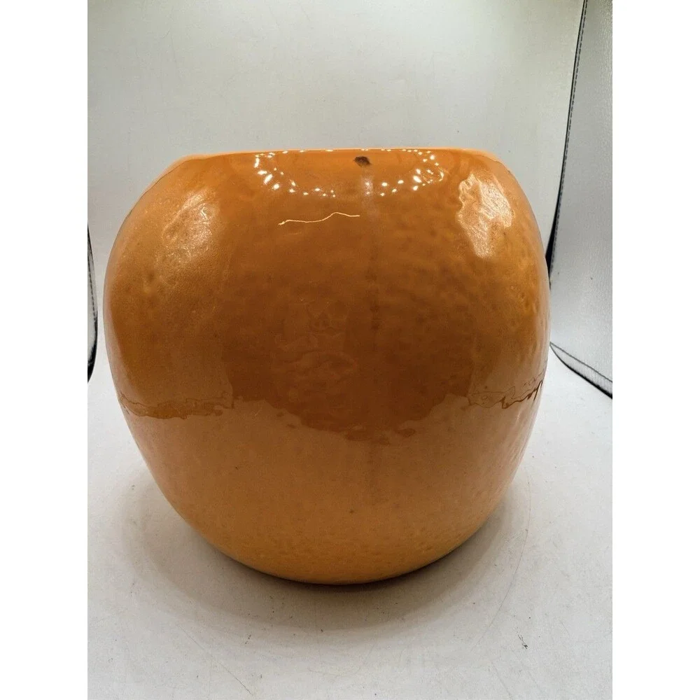Vintage 1960's California Originals Pottery Orange Fruit Cookie Jar Made In USA